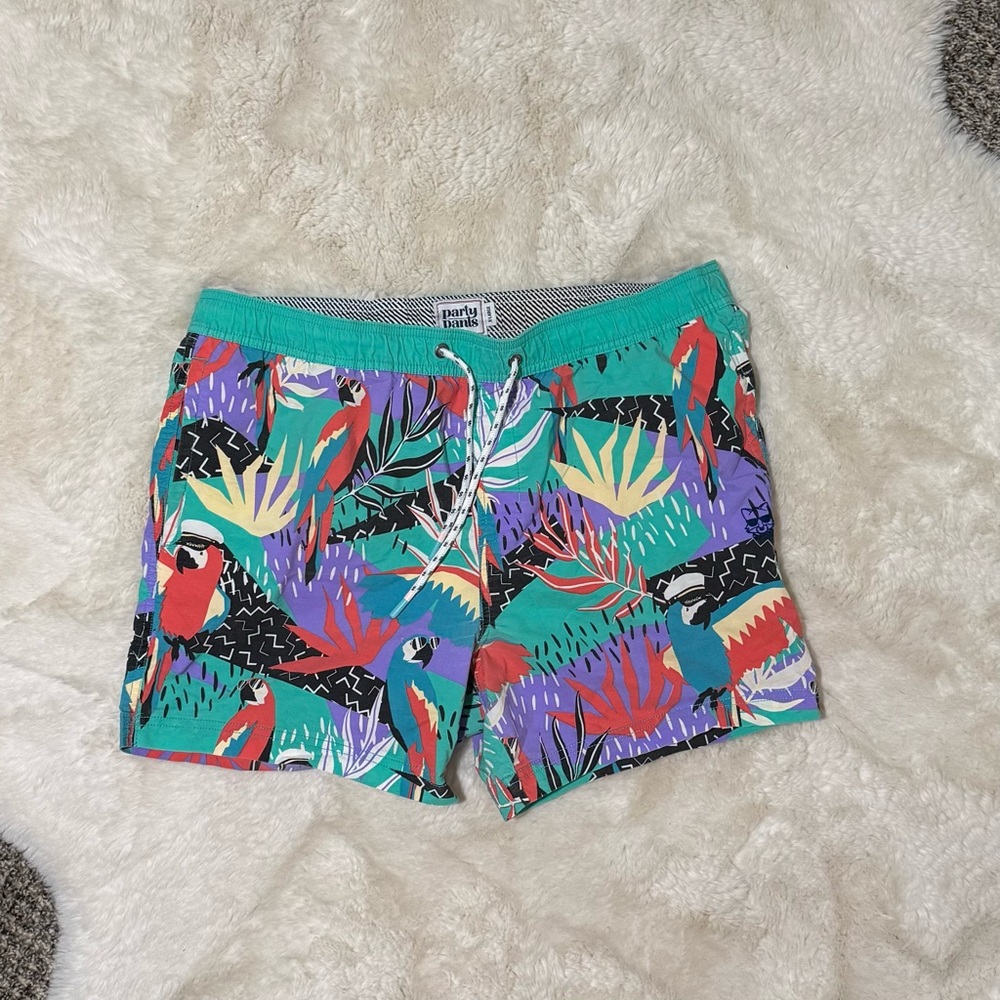 Party Pants Men's Colorful Swim Trunks